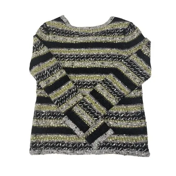 Rag and Bone New York size small striped wool blend sweater grunge chic - Picture 6 of 6